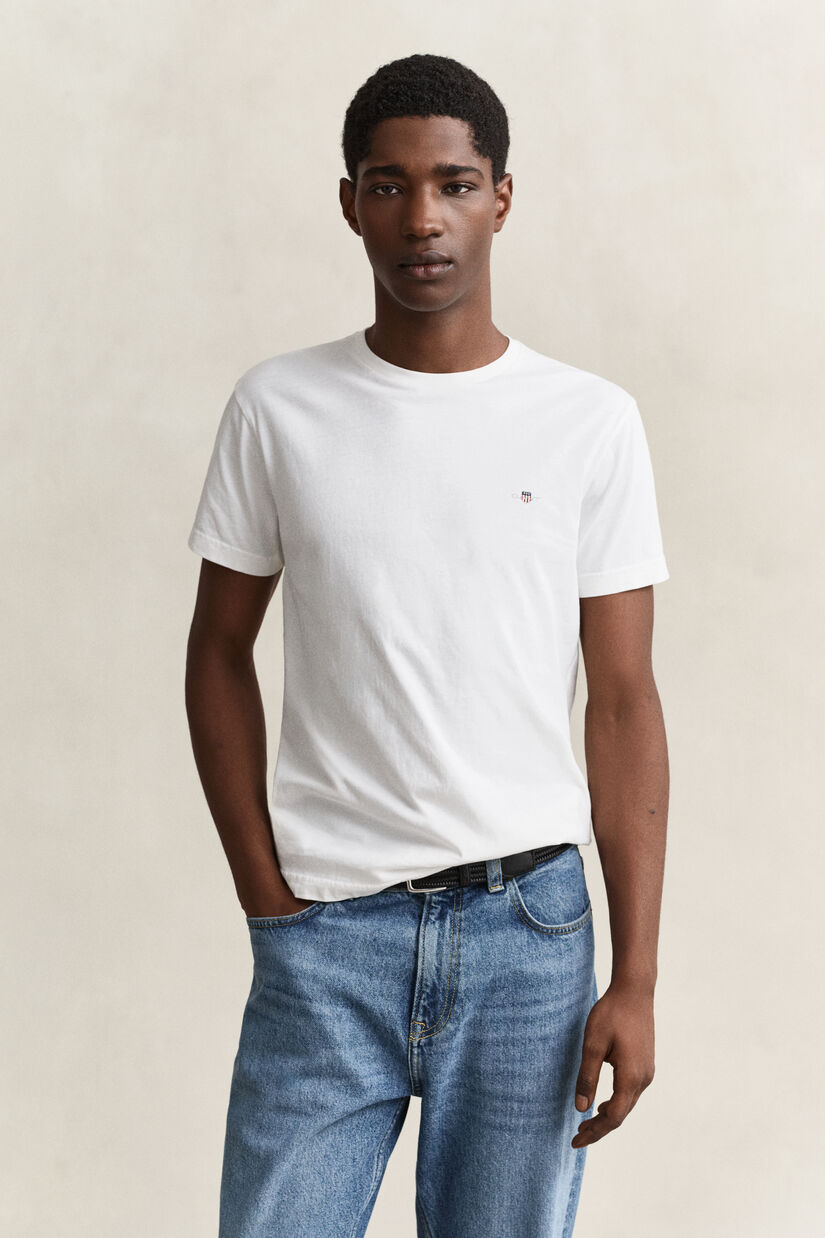 T-shirt coupe slim avec &eacute;cusson