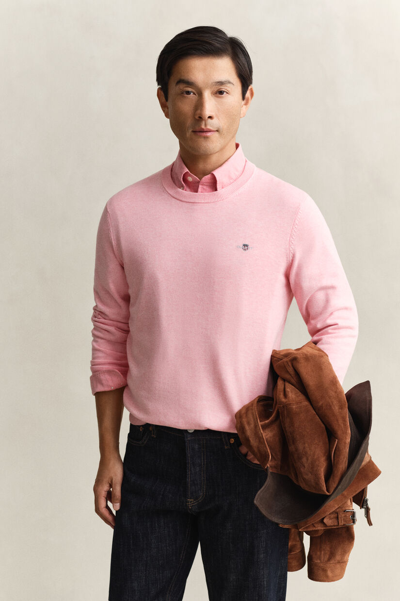 Pull col rond en coton