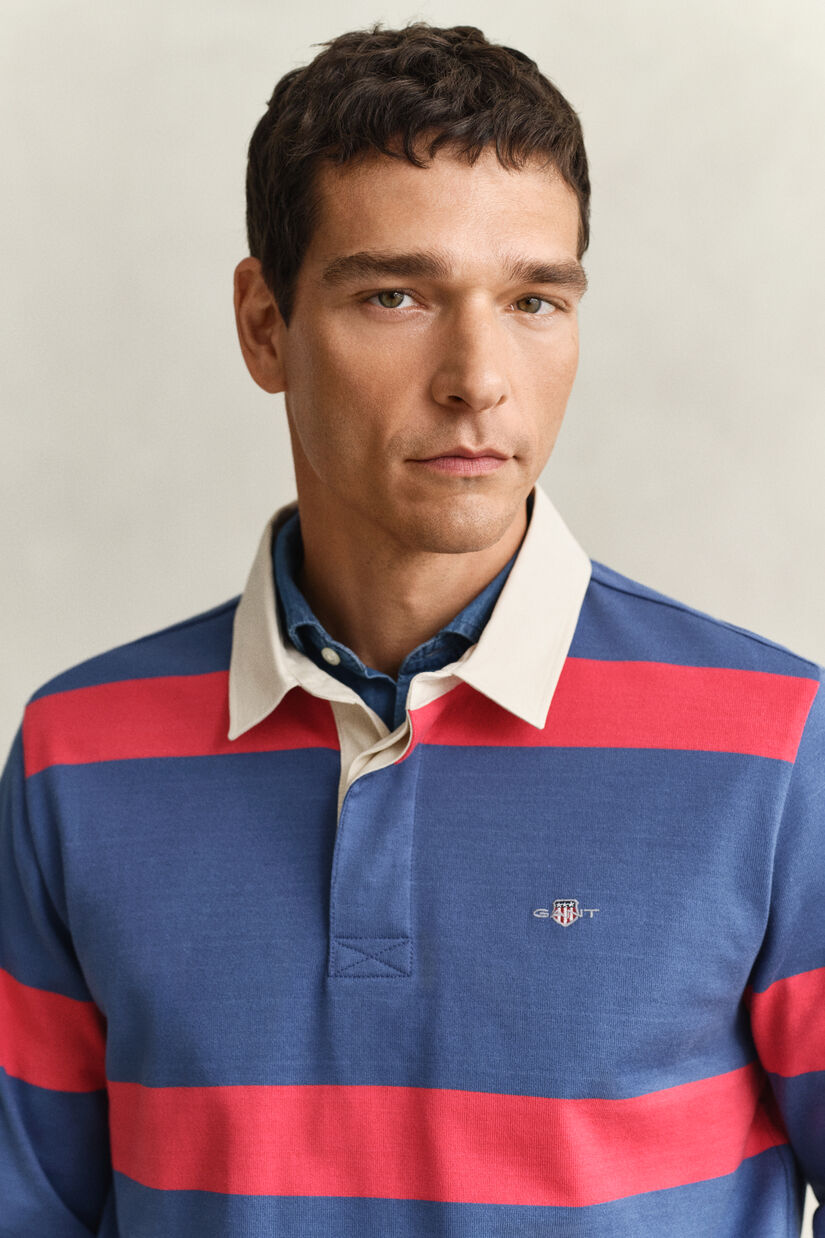 Polo Rugger &agrave; rayures
