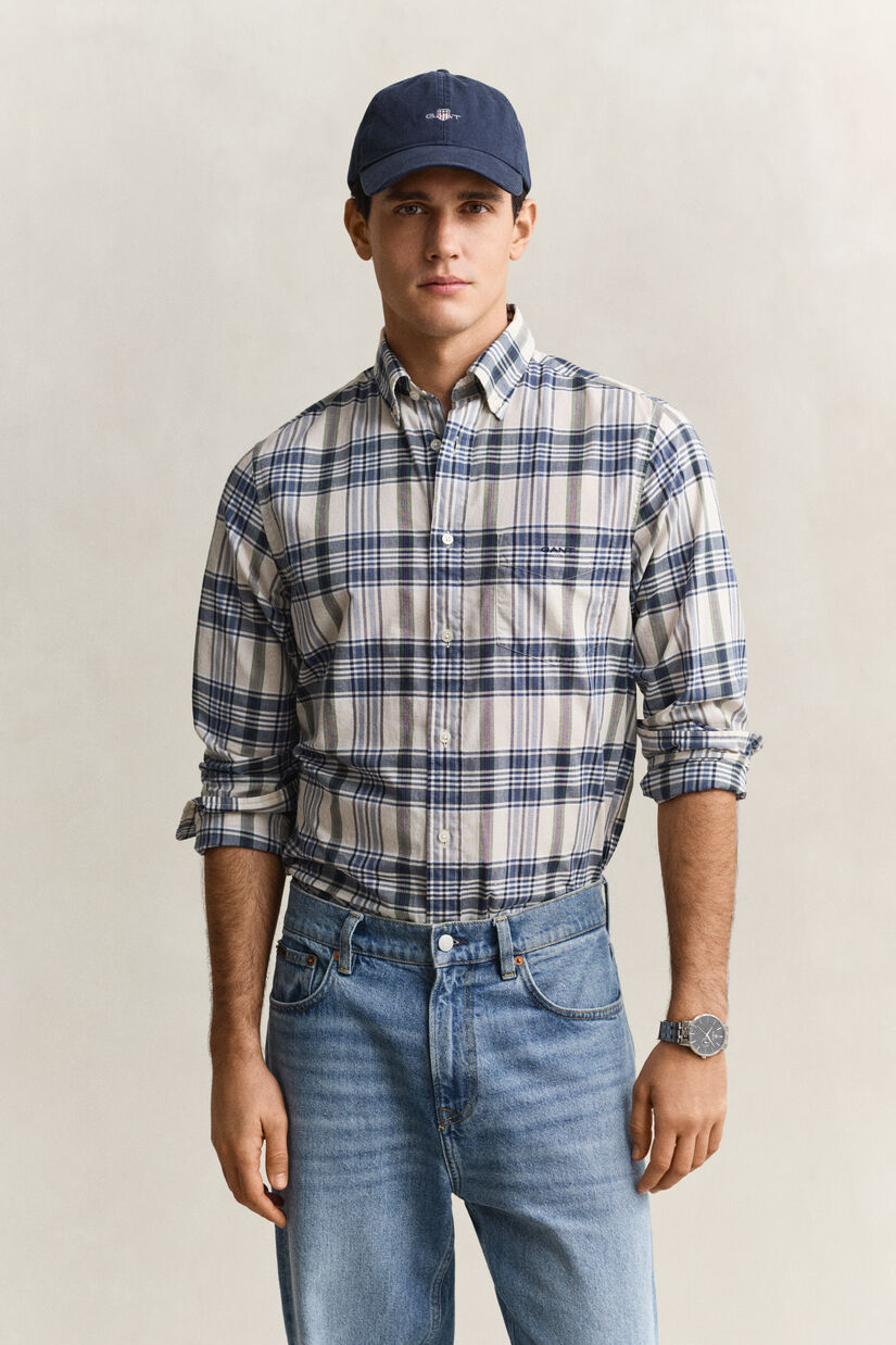 Chemise &agrave; carreaux madras