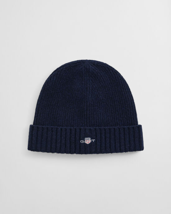 Bonnet en laine avec &eacute;cusson
