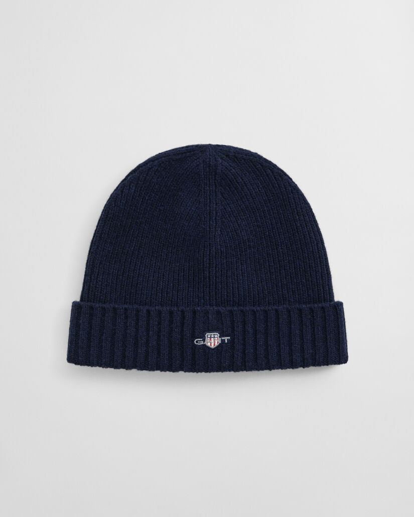 Bonnet en laine avec &eacute;cusson