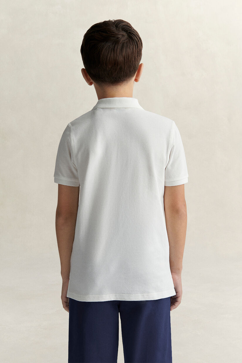 Polo en coton piqu&eacute; Shield Ado