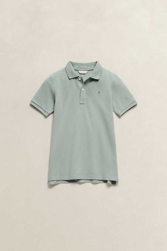 Polo en coton piqu&eacute; Shield Enfant