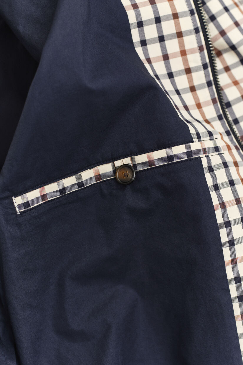 Veste Harrington en coton m&eacute;lang&eacute;