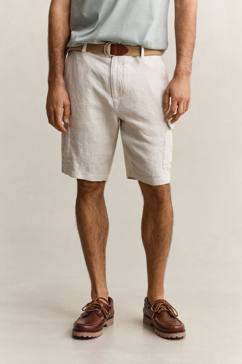 Short cargo en lin
