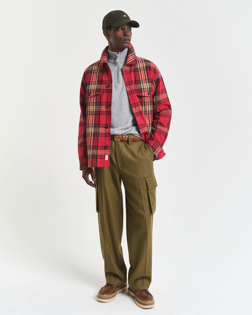 Pull &agrave; demi-zip en laine d'agneau ultra-fine