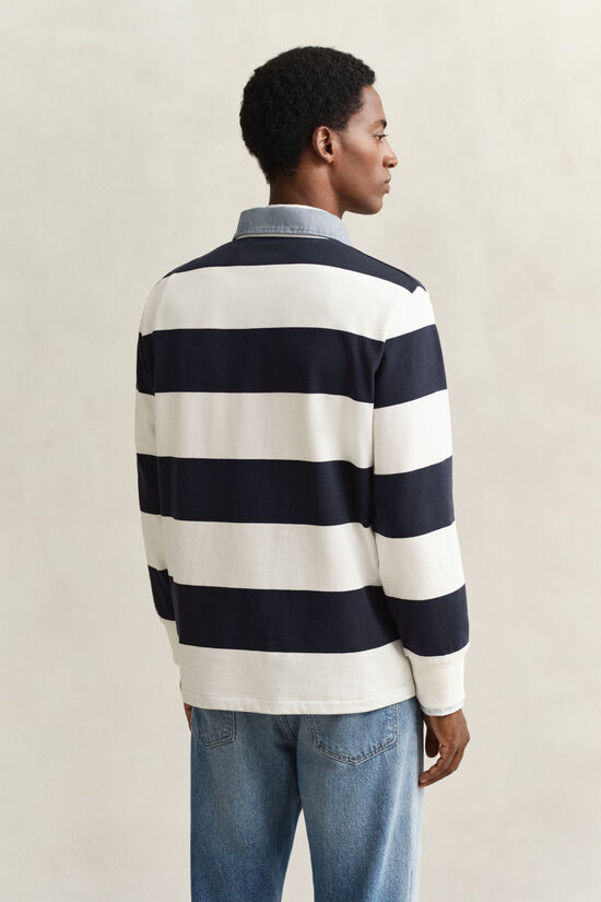 Heavy Rugger &agrave; rayures avec col en chambray