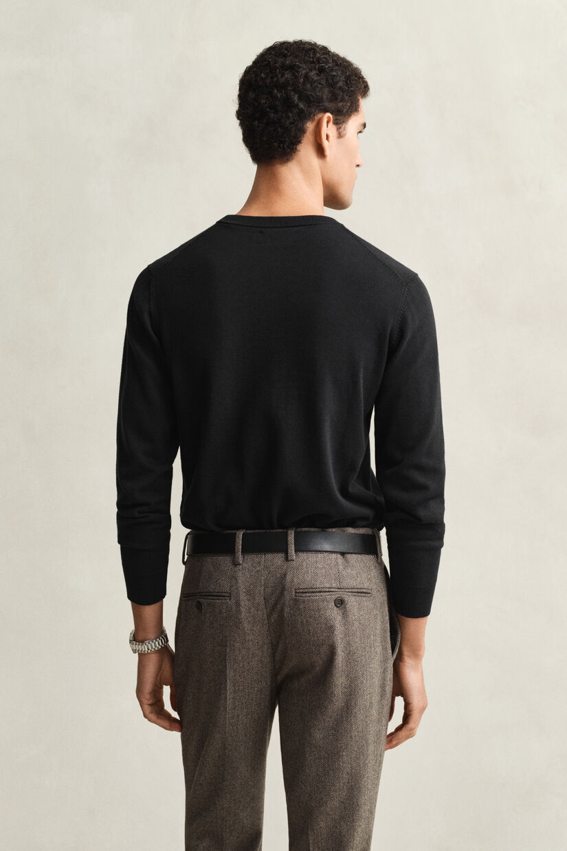 Pull col rond en coton