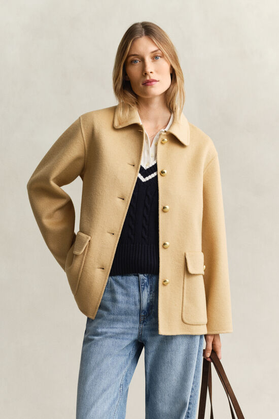 Veste cousue main