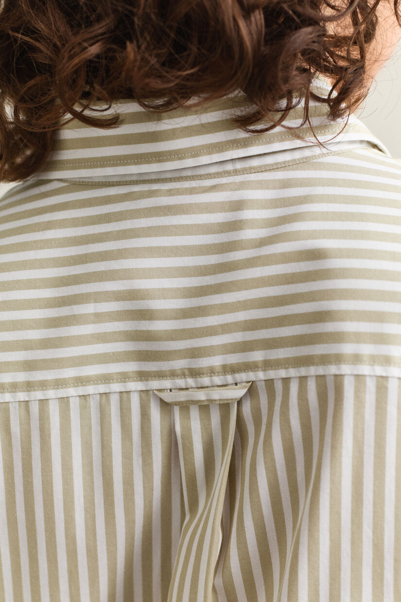 Chemise classique coupe regular en popeline &agrave; rayures