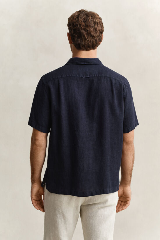 Chemise &agrave; manches courtes en lin