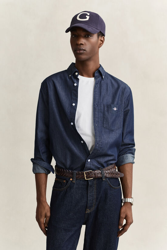 Chemise coupe regular indigo
