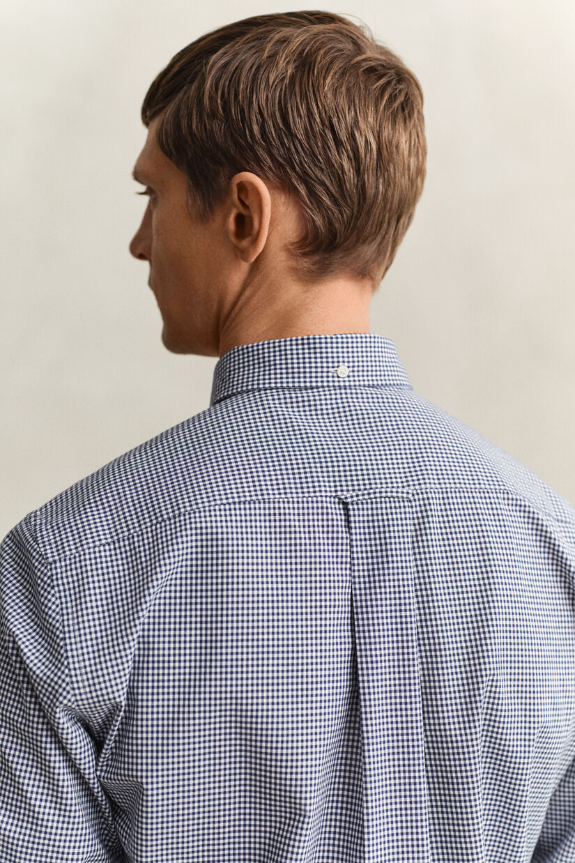 Chemise vichy en popeline classique