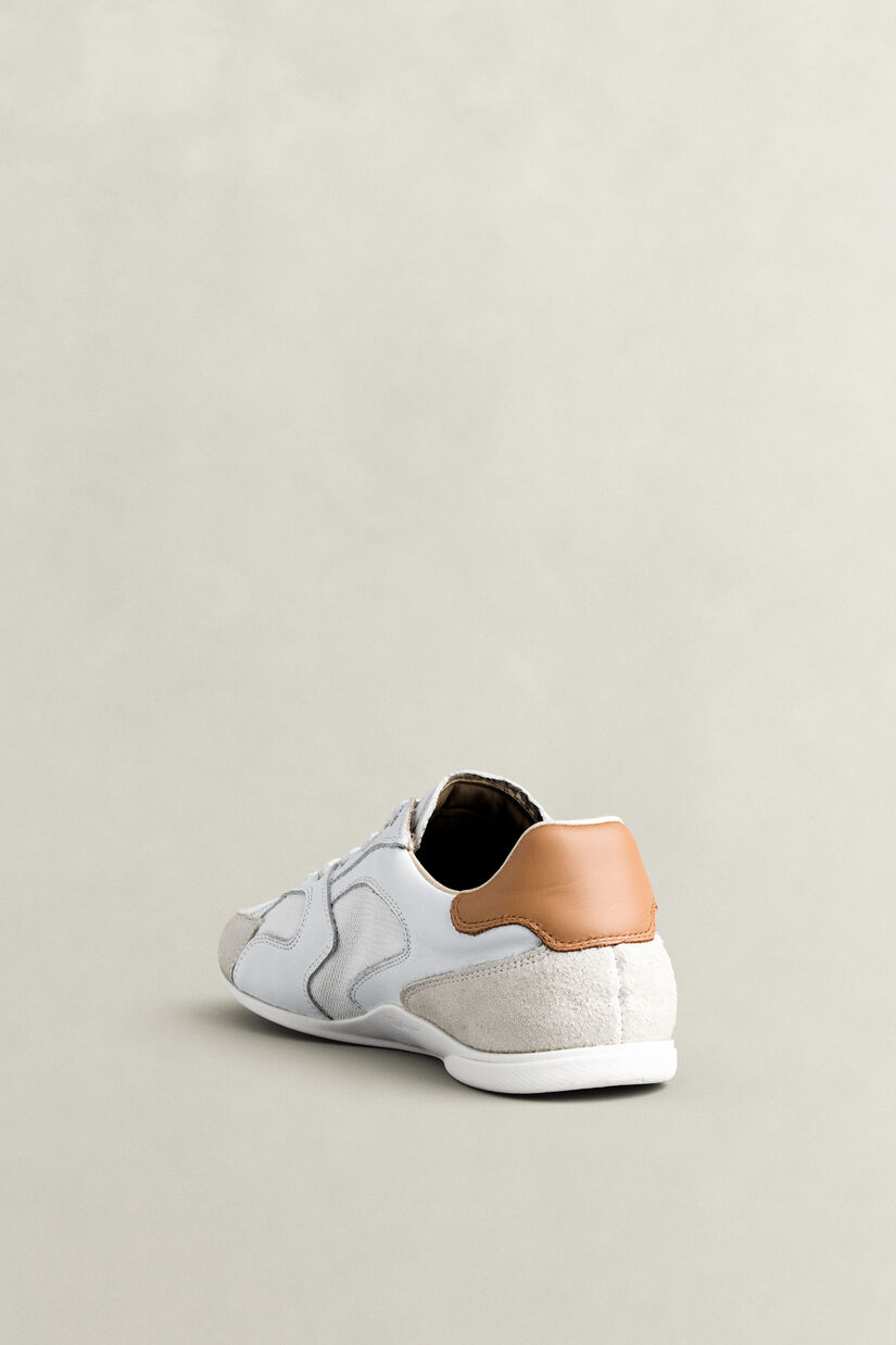 Baskets en cuir et daim Sherly