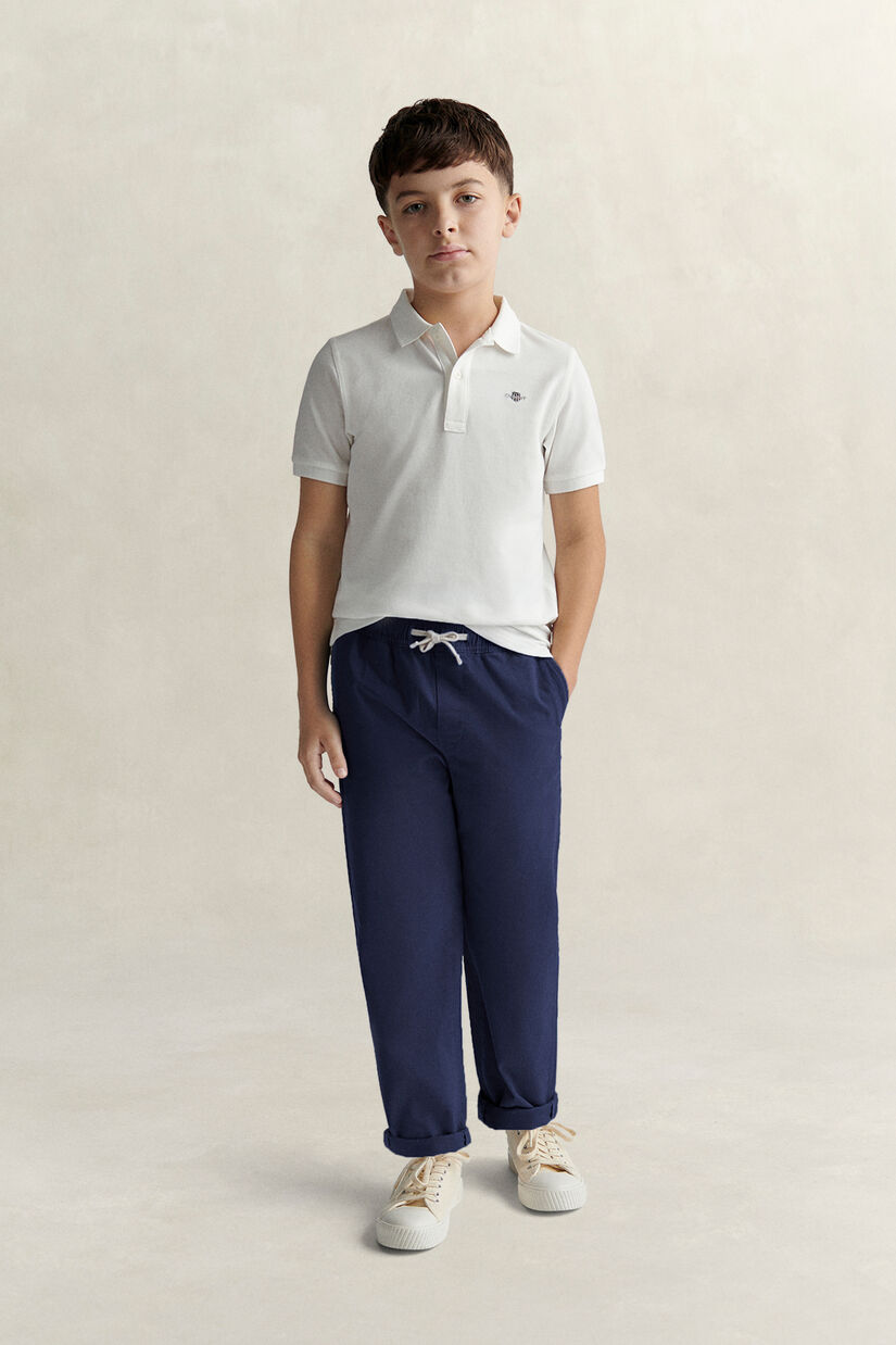 Polo en coton piqu&eacute; Shield Ado