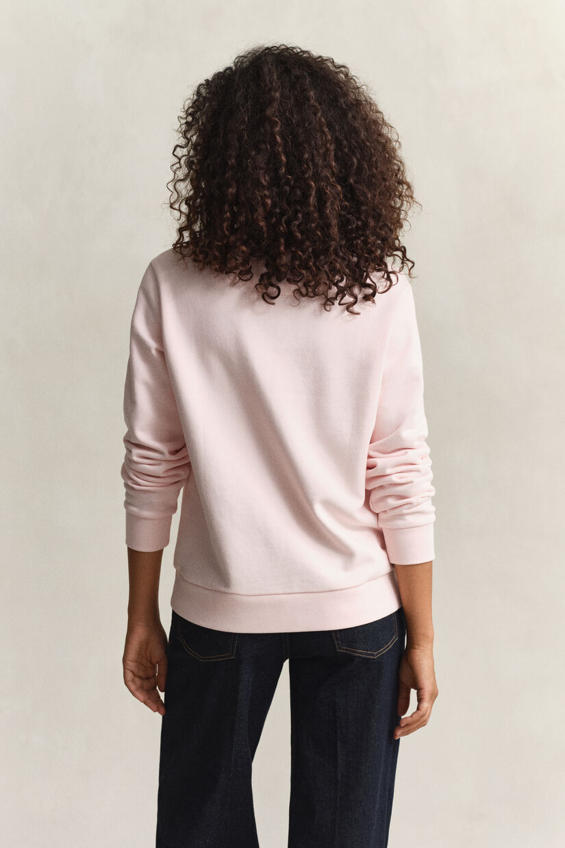 Sweat-shirt col rond ton sur ton Graphic