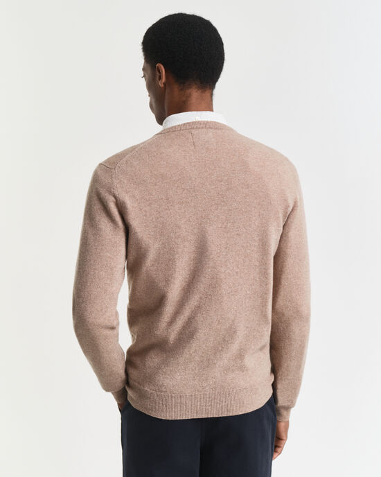 Pull col V en laine d'agneau ultrafine
