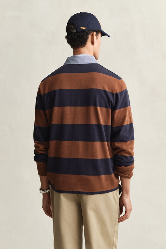 Heavy Rugger &agrave; rayures avec col en chambray