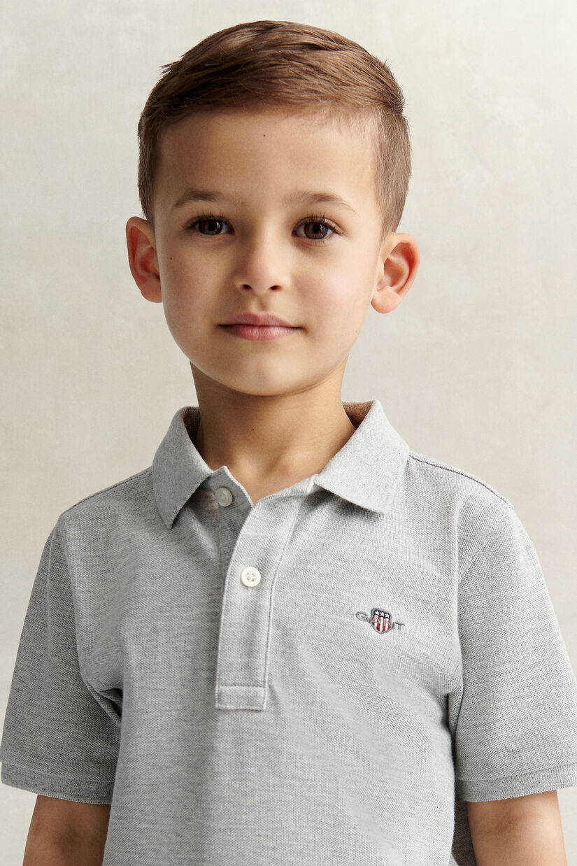 Polo en coton piqu&eacute; Shield Enfant