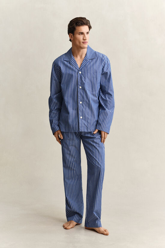 Pyjama en popeline &agrave; rayures