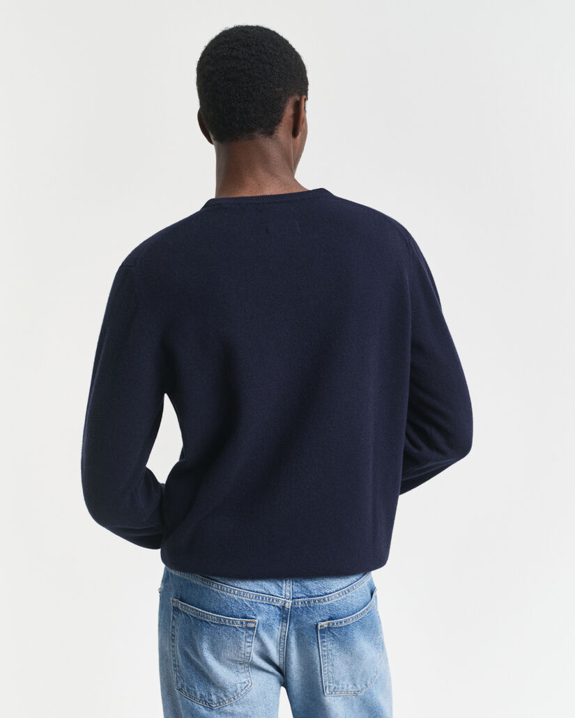 Pull ras du cou en laine d'agneau ultrafine