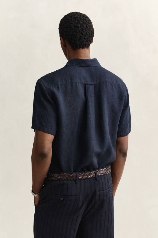 Chemise &agrave; manches courtes en lin