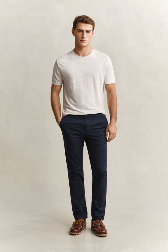 Pantalon chino effet d&eacute;lav&eacute;