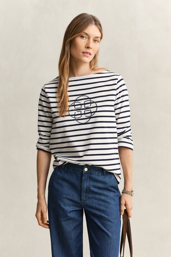 T-shirt &agrave; manches trois quarts