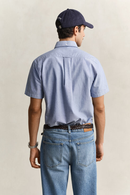 Chemise &agrave; manches courtes en coton Oxford classique