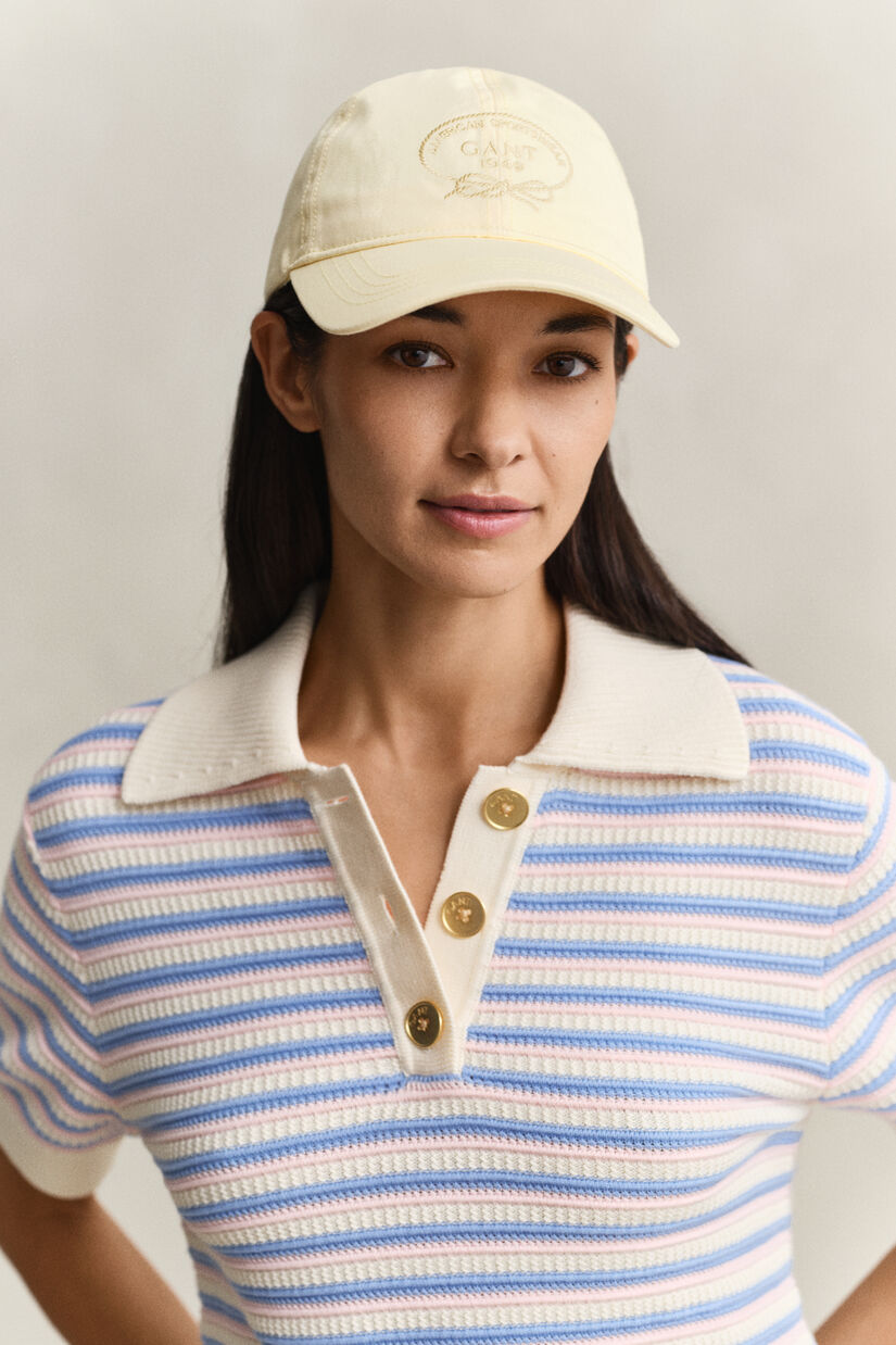 Casquette en serg&eacute; de coton Graphic