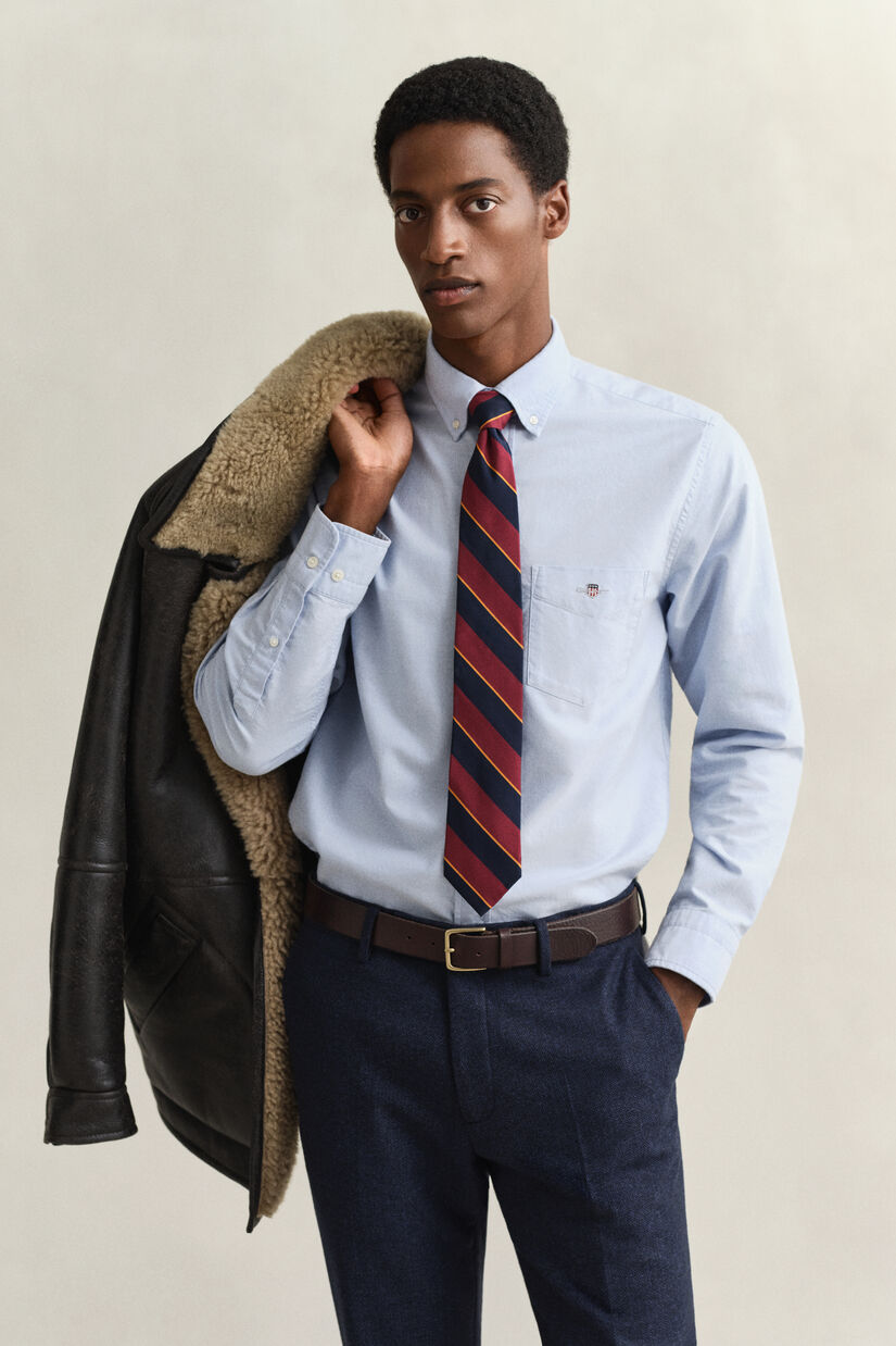 Chemise coupe regular en coton Oxford classique