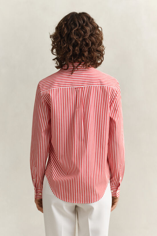 Chemise classique coupe regular en popeline &agrave; rayures