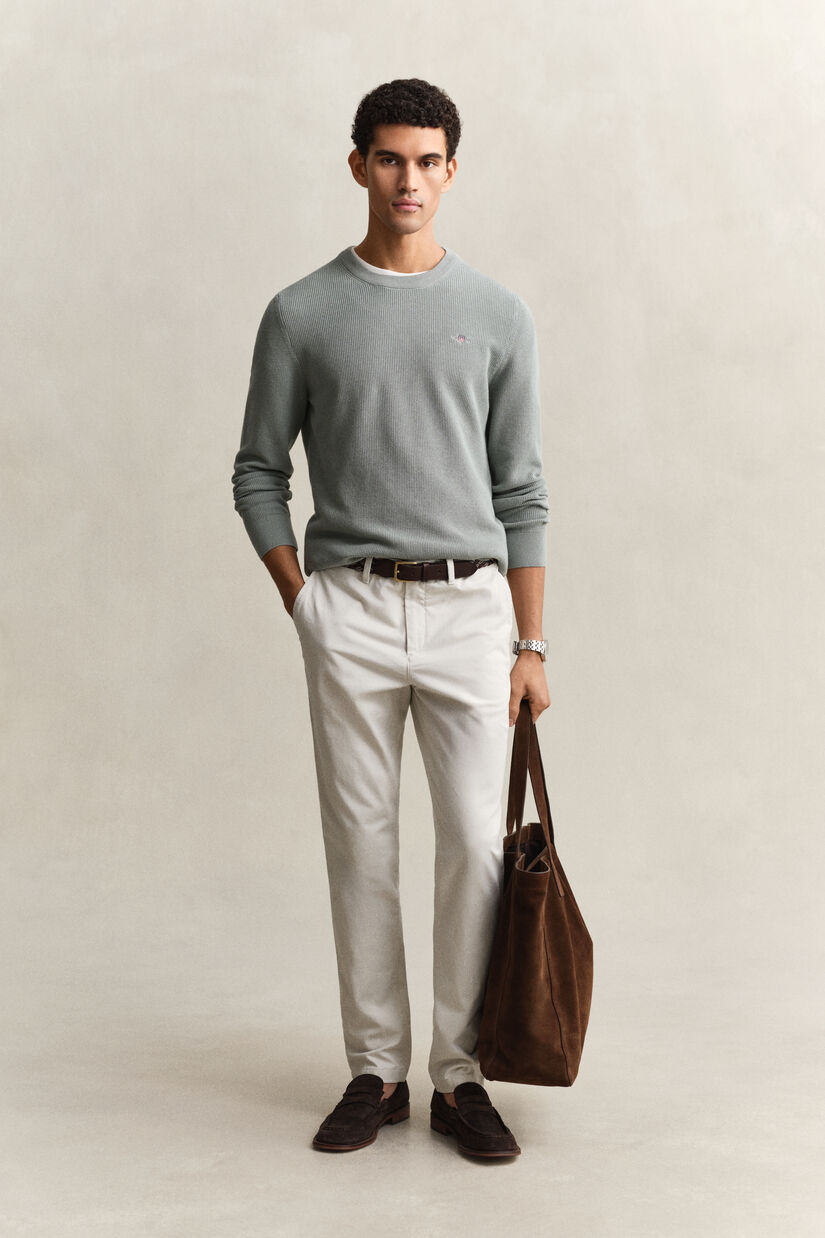 Pantalon chino classique coupe slim