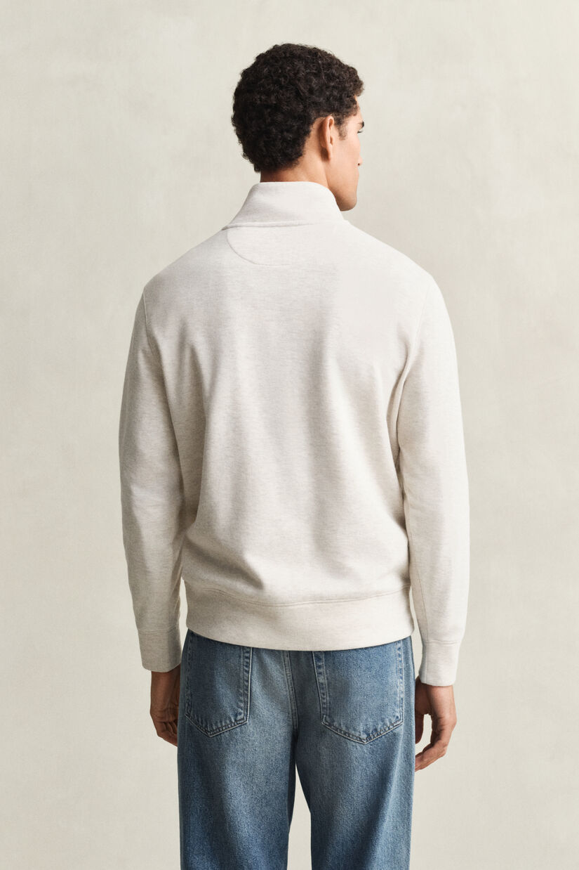 Sweat-shirt &agrave; demi-zip Sacker Rib