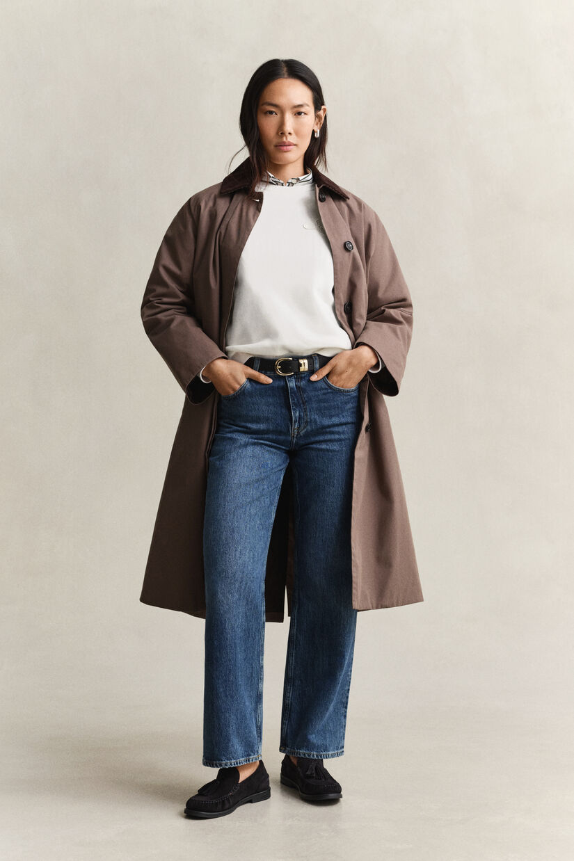 Sweat-shirt avec &eacute;cusson ton sur ton