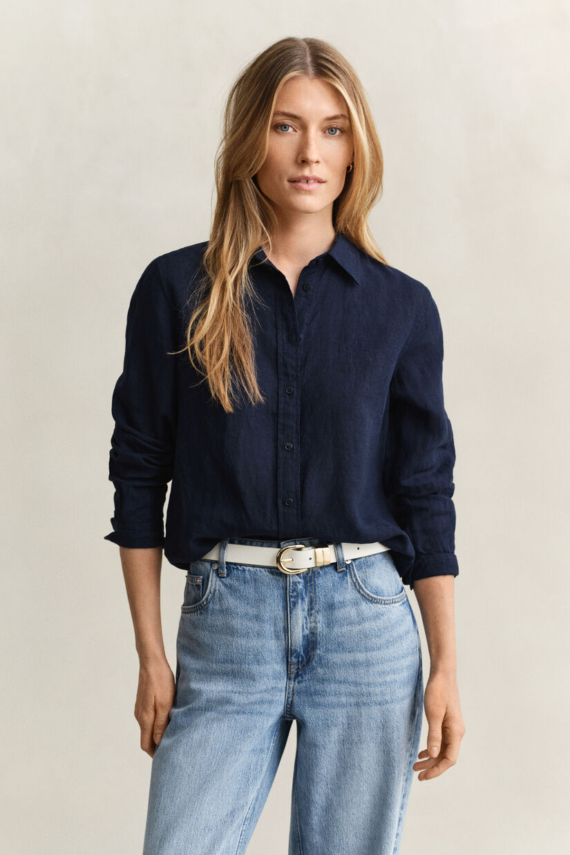 Chemise regular fit en lin