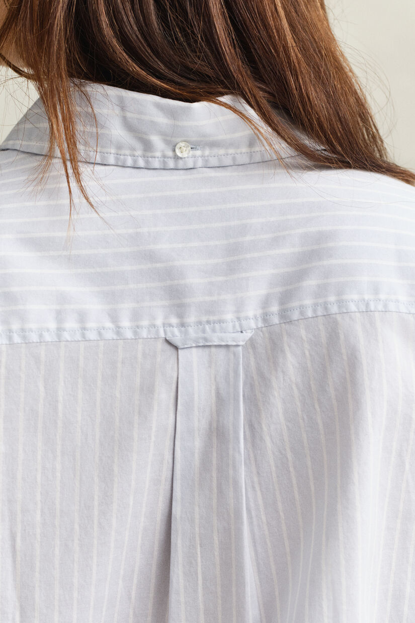 Chemise en coton Oxford &agrave; rayures Luxury