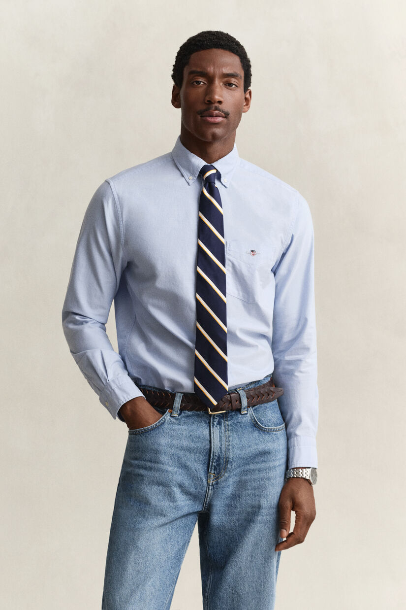 Chemise coupe regular en coton Oxford classique