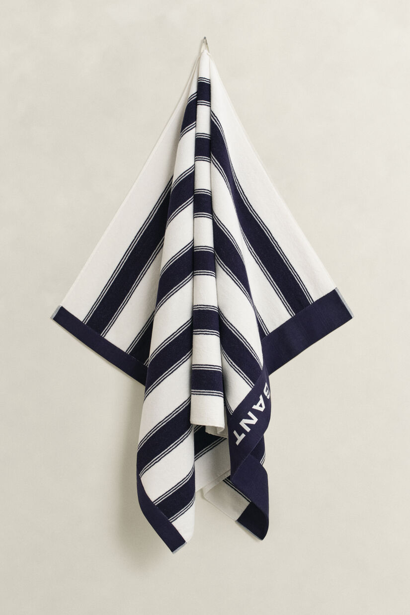 Serviette de plage &agrave; rayures Yacht