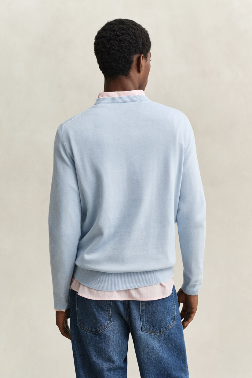 Pull col rond en coton