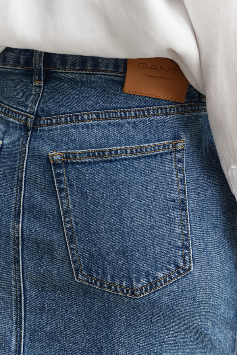 Jupe crayon en denim