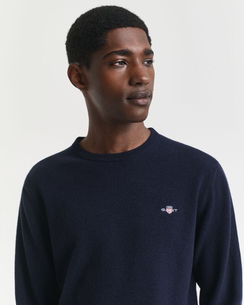 Pull ras du cou en laine d'agneau ultrafine
