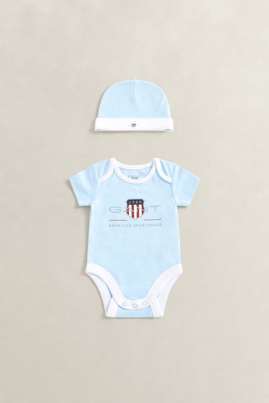 Ensemble barboteuse et bonnet pour b&eacute;b&eacute;