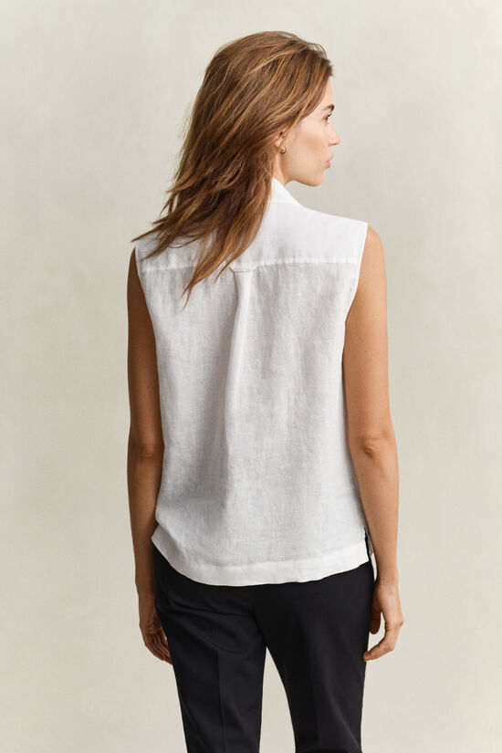 Chemise sans manches en lin