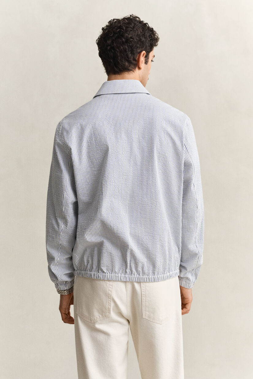 Veste Windcheater en seersucker