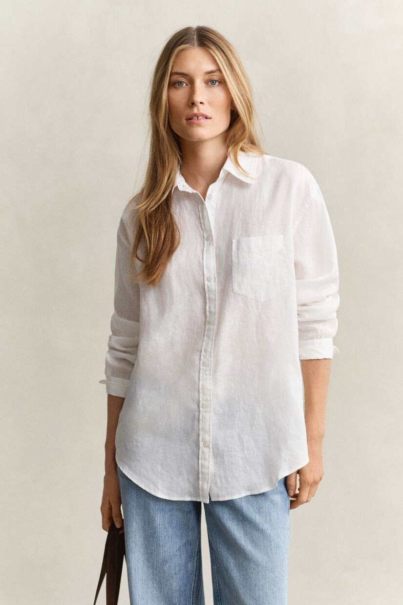 Chemise relaxed fit en lin