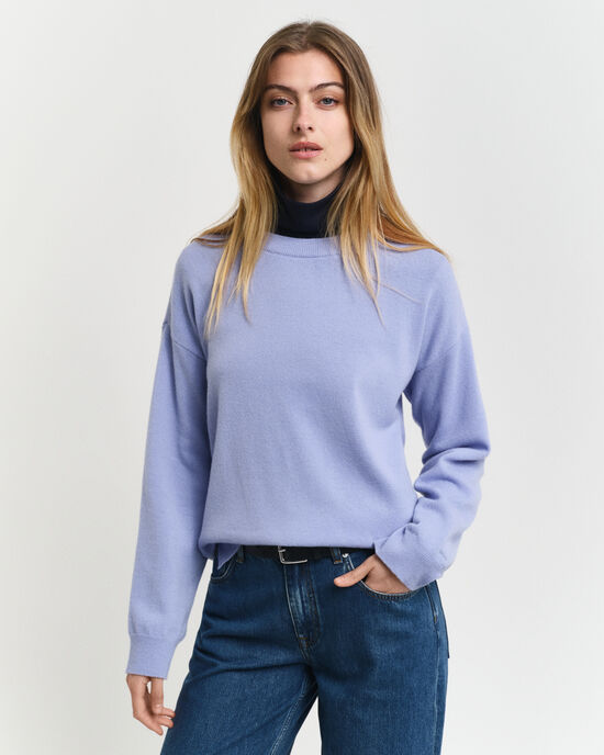 Pull ras du cou en laine d'agneau ultrafine