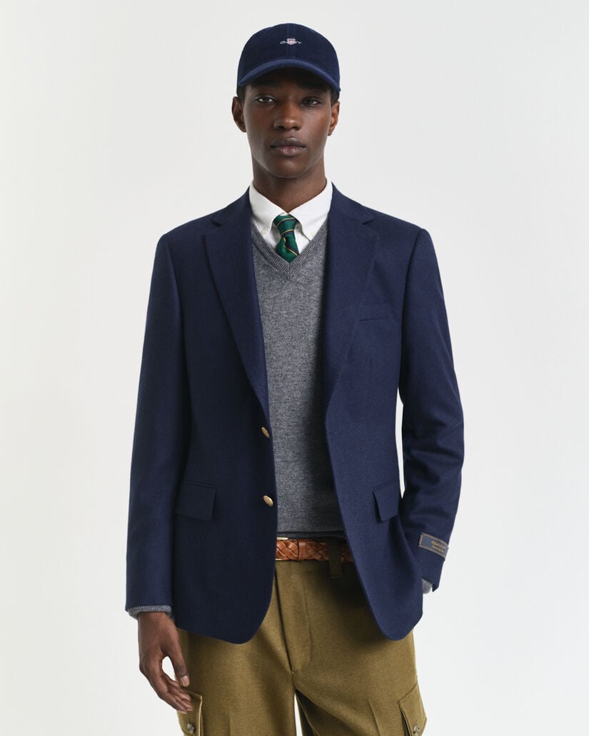 Veste blazer Club en flanelle de laine
