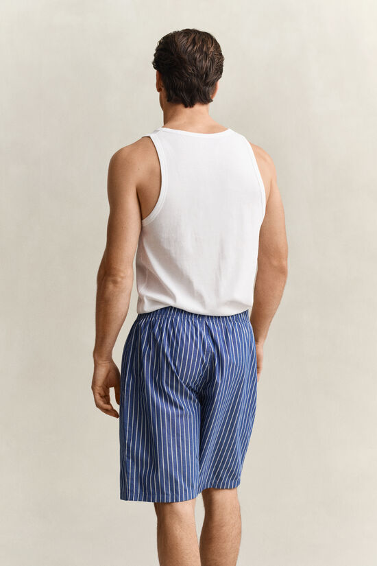 Short de pyjama en popeline &agrave; rayures